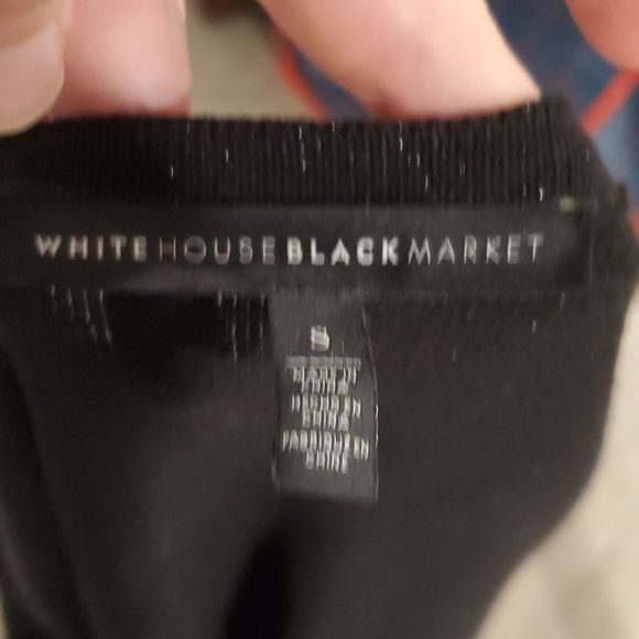 White House Black Market black shimmer long sleeve sweater, S - Picture 6 of 6